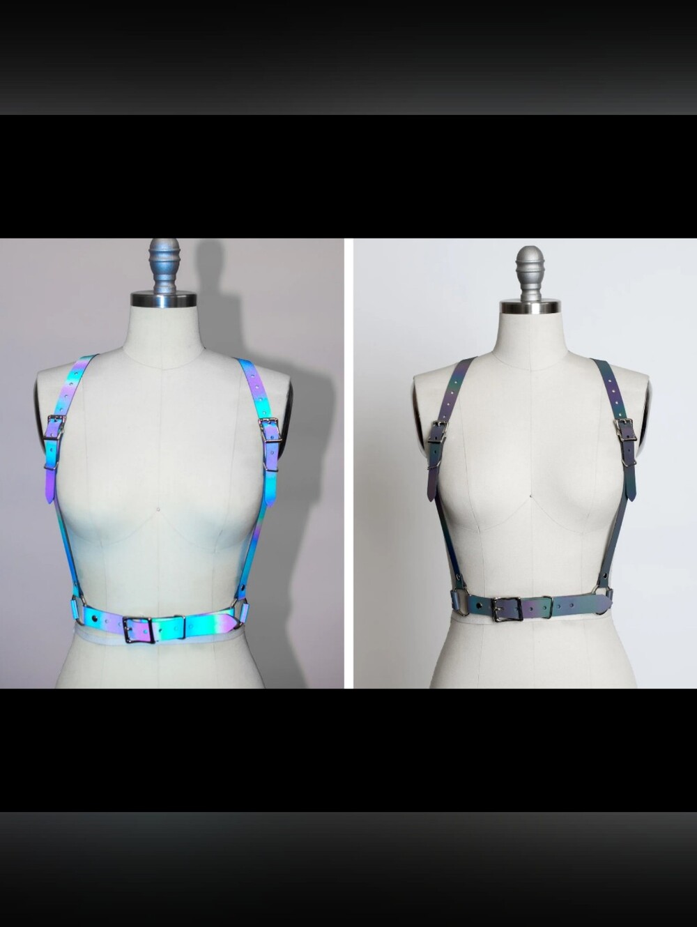 Apatico Reflective Rainbow Harness Medium